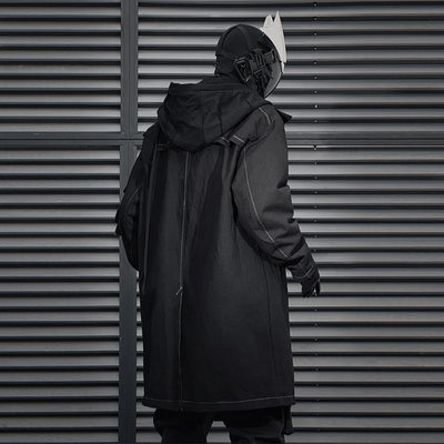 Abrigo Trench Asimétrico con Cierre para Hombre - Image 2