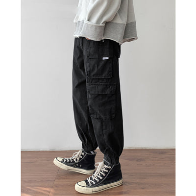 Pantalones Casuales Holgados Ulzzang para Hombre - Corte Recto Versátil - Image 4