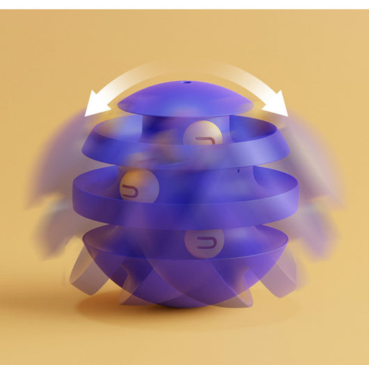 Torre Interactiva para Gatos con Plataforma Giratoria y Pelota - Juguete Entrenamiento Felino - Image 14