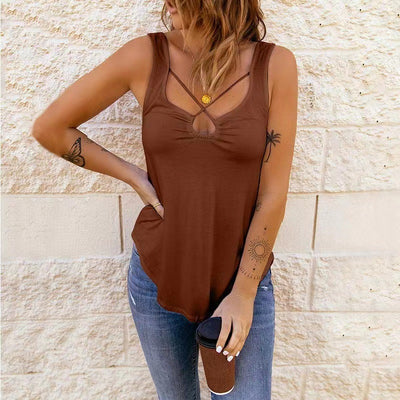 Blusa Camiseta Básica Mujer Colores Sólidos Estilo Europeo - Image 10