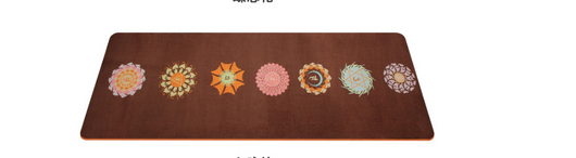Tapete de Yoga Premium Ante Terciopelo Venado con Diseño Floral Antideslizante - Image 5