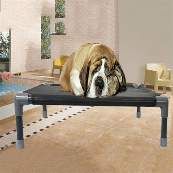 Cama Elevada para Mascotas Impermeable de 4 Estaciones con Funda Removible