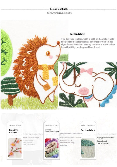 Kit de Bordado Mascotas Adorables con Diseños Animados - Image 13