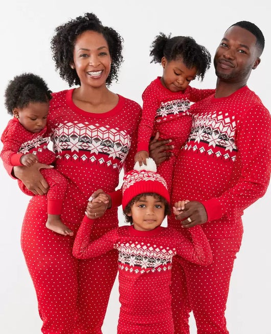 Pijama Navideño Retro Familiar - Juego de Homewear para Padres e Hijos - Image 3