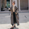 Abrigo Tweed Casual de Largo Medio