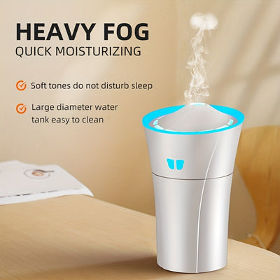 Humidificador de Auto con Luz LED Aromático y Purificador de Aire