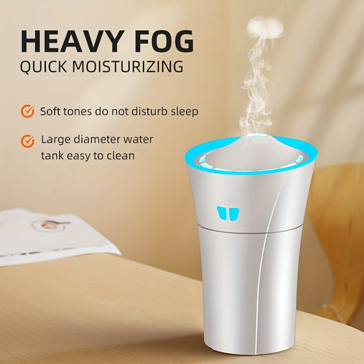 Humidificador de Auto con Luz LED Aromático y Purificador de Aire