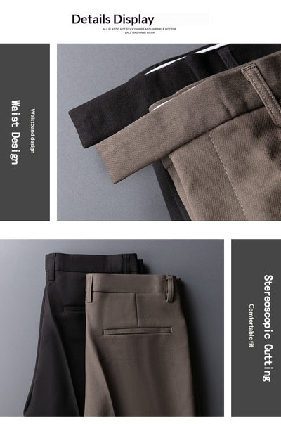 Pantalones de Vestir Clásicos Británicos para Hombre - Image 13