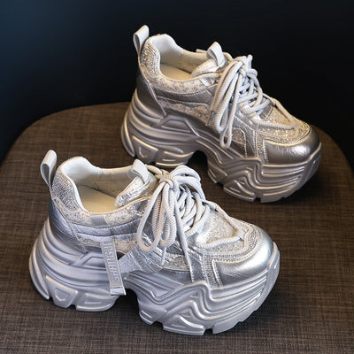 Zapatos Deportivos con Plantilla Elevadora y Detalles Brillantes para Mujer - Image 6