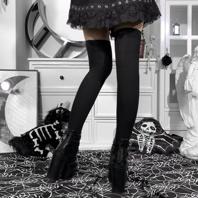Medias Largas Calavera para Mujer - Diseño Halloween Hasta la Rodilla - Image 9