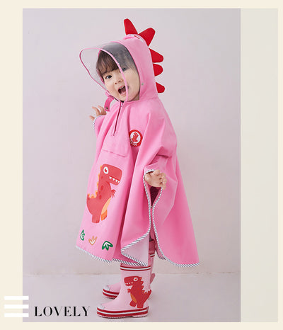 Impermeable Infantil Tipo Capa con Diseño de Dinosaurio - Image 16