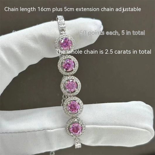 Pulsera de Moissanita para Mujer - Diamante de Color Completo - Image 7