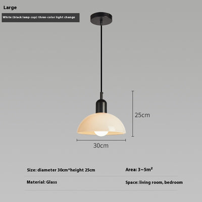 Lámpara Colgante Bauhaus Retro de Cristal para Restaurante - Image 5