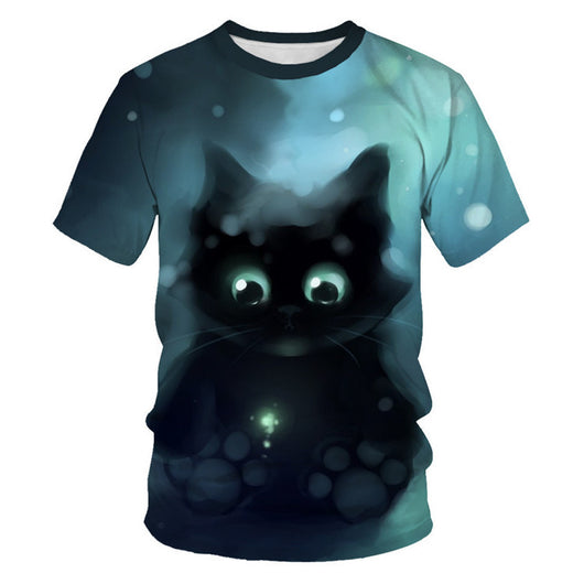 Camiseta Estampado Animal Gato para Toda la Familia - Image 17