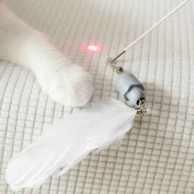 Juguete Interactivo para Gatos con Varilla de Plumas e Infrarrojo - Image 7