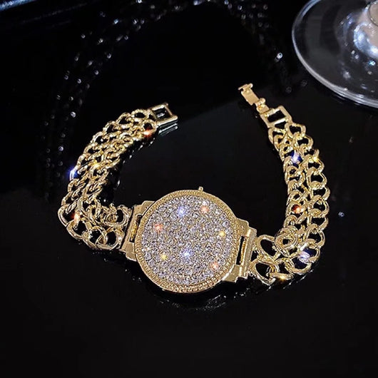 Reloj de Lujo Ligero con Pulsera de Diamantes Completos High Sense - Image 7