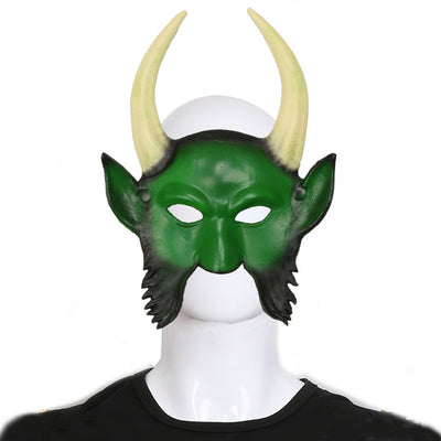 Máscara de Demonio con Cuernos para Halloween - Rostro Fantasmal Aterrador - Image 5
