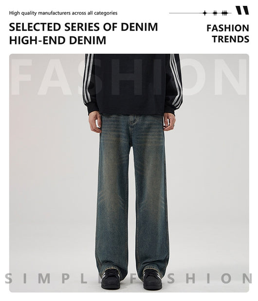 Jeans Vintage Holgados con Micro Acampanada para Hombre - Image 14