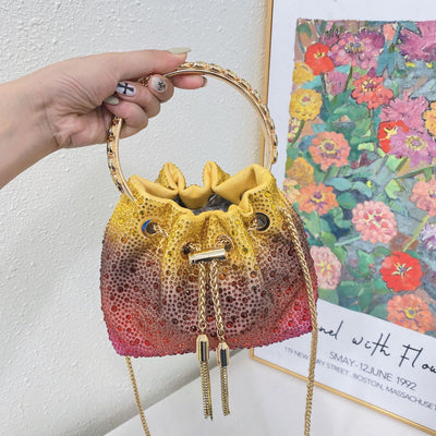 Bolso Tote Crossbody con Cadena de Cristales - Image 15
