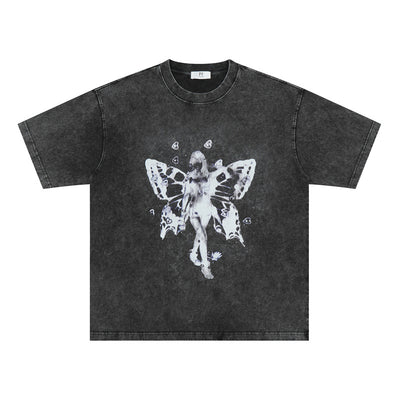 Camiseta Retro Vintage Estampada Holgada Unisex - Image 2