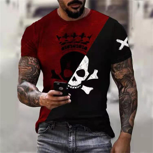 Playera Casual Hip-hop para Hombre con Estampa Smiley - Image 4