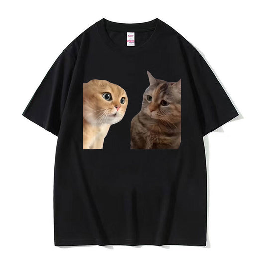 Camiseta Estampada Unisex Cuello Redondo Manga Corta Suelta - Image 19