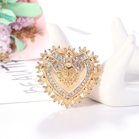 Broche de Aleación con Cristales Amor - Image 8