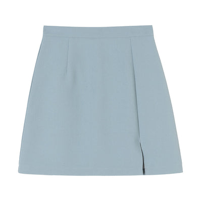 Falda A-línea de Cintura Alta Dividida - Silueta Elegante Multiusos - Image 3