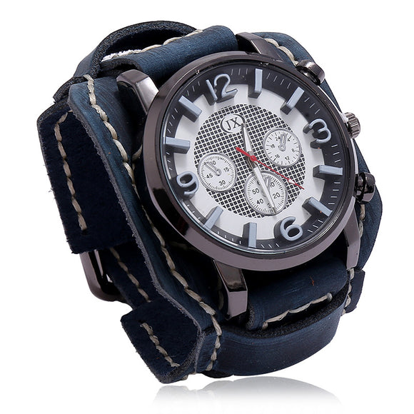 Pulsera de Cuero para Hombre Estilo Vintage Desgastado