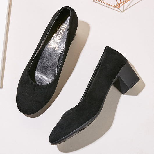 Zapatos Ejecutivos de Gamuza Suave para Mujer - Comodidad Profesional