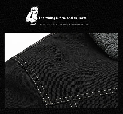Chaqueta Denim Forrada en Polar para Hombre - Estilo Premium - Image 20