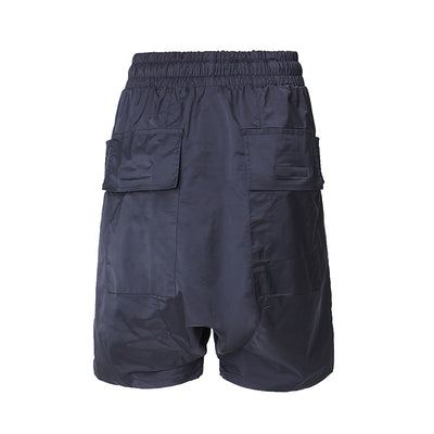 Shorts Harem Casual con Bolsillos Grandes y Anillo Doble de Nylon - Image 3