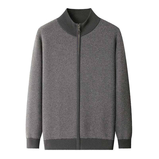 Cardigan de Cuello Alto con Cierre de Cachemira para Hombre - Image 5