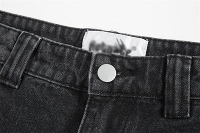 Pantalones de Mezclilla Punk Vintage Desgastados y Lavados - Image 14