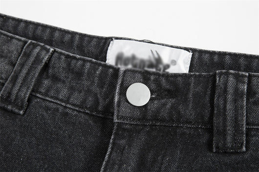 Pantalones de Mezclilla Punk Vintage Desgastados y Lavados - Image 14