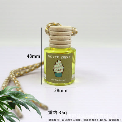 Difusor de Aroma para Auto con Botella de Vidrio y Colgante de Madera - Image 24