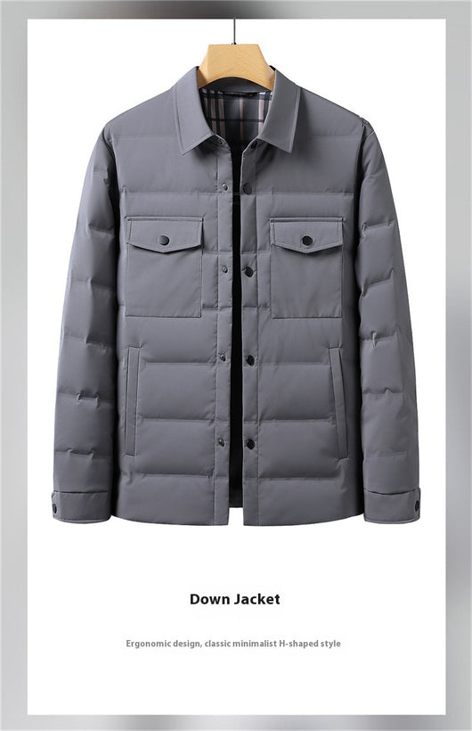 Chaqueta Polo con Plumón de Pato Blanco Premium - Abrigo Cálido y Elegante - Image 15