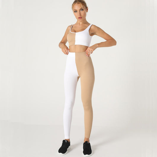 Conjunto Deportivo Ajustado con Costuras de Contraste y Tiras Acanaladas - Image 12