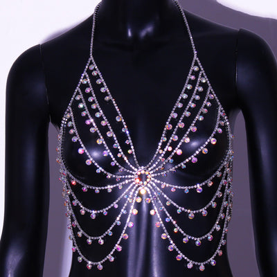 Cadena de Cuerpo Diamond Wave Multicolor - Joyería Sensual para Noches Especiales - Image 10