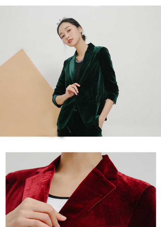 Blazer Ejecutivo Slim Fit en Terciopelo - Image 3