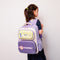 Mochila Escolar Infantil con Letras de Caricaturas Estilo Británico