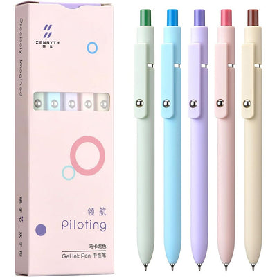 Pluma Retro de Colores Neutrales para Estudiantes y Oficina - Image 7