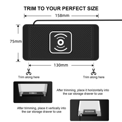 Cargador Inalámbrico para Auto 15W con Inducción Inteligente Automática - Image 7