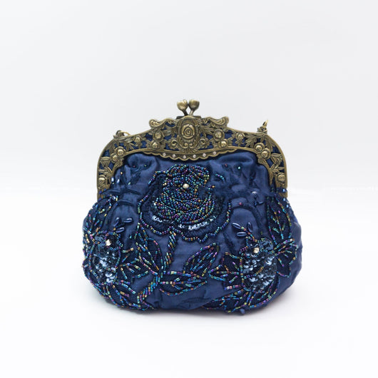Bolso de Noche Vintage con Bordado de Rosas y Lentejuelas - Image 17