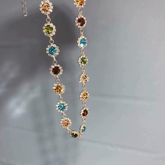 Collar de Diamantes de Colores Austríaco Versátil y Elegante - Image 10