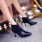 Tacones Altos Stiletto con Estampado de Serpiente - Punta Afilada Sexy