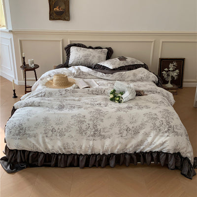 Juego de Cama Sedoso French Ice con Encaje Premium - Image 3