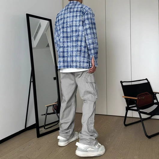 Camisa Suelta Manga Larga Estilo Japonés y Coreano para Hombre - Image 2