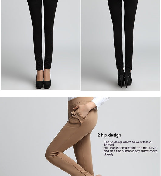 Pantalones Harem Coreanos Ajustados para Mujer - Diseño Trendy Talla Grande y Pequeña - Image 12