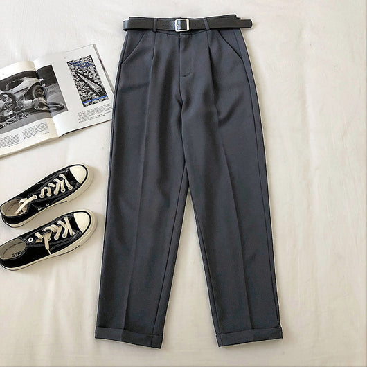 Pantalón Harem de Talle Alto para Mujer con Cinturón Integrado - Image 3
